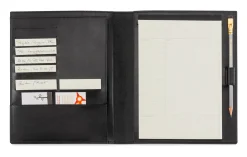 Ordner & Mappen * Manufactum Konferenz- und Projektmappe Rindhalsleder Schwarz