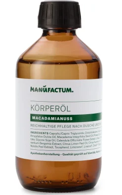 Körper- & Gesichtspflege|Hautpflege * Manufactum Körperöl Macadamianuss