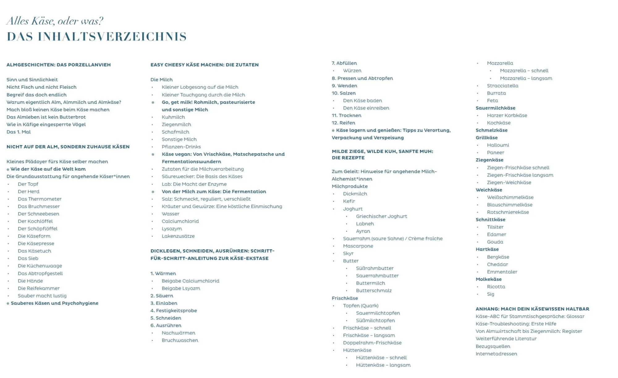 Kochen & Backen * Löwenzahn Verlag Käseglück