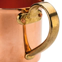 Becher * Cu Artigiana Kupferbecher mit Messinggriff