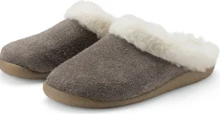 Hausschuhe|Hausschuhe * Werner Schuhe Lammfellpantoffel Hellgrau