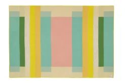 Decken * Røros Tweed Lammwolldecke Bauhausstil Pastell
