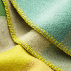 Decken * Røros Tweed Lammwolldecke Bauhausstil Pastell
