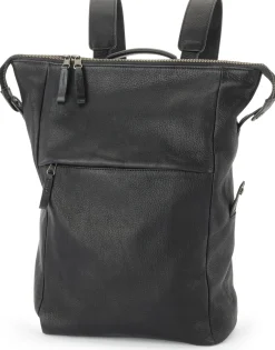 Einkaufstaschen & -Körbe * Harold’s Lederwaren Laptop-Lederrucksack, schwarz