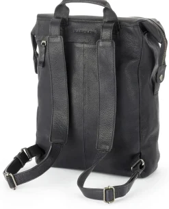 Einkaufstaschen & -Körbe * Harold’s Lederwaren Laptop-Lederrucksack, schwarz