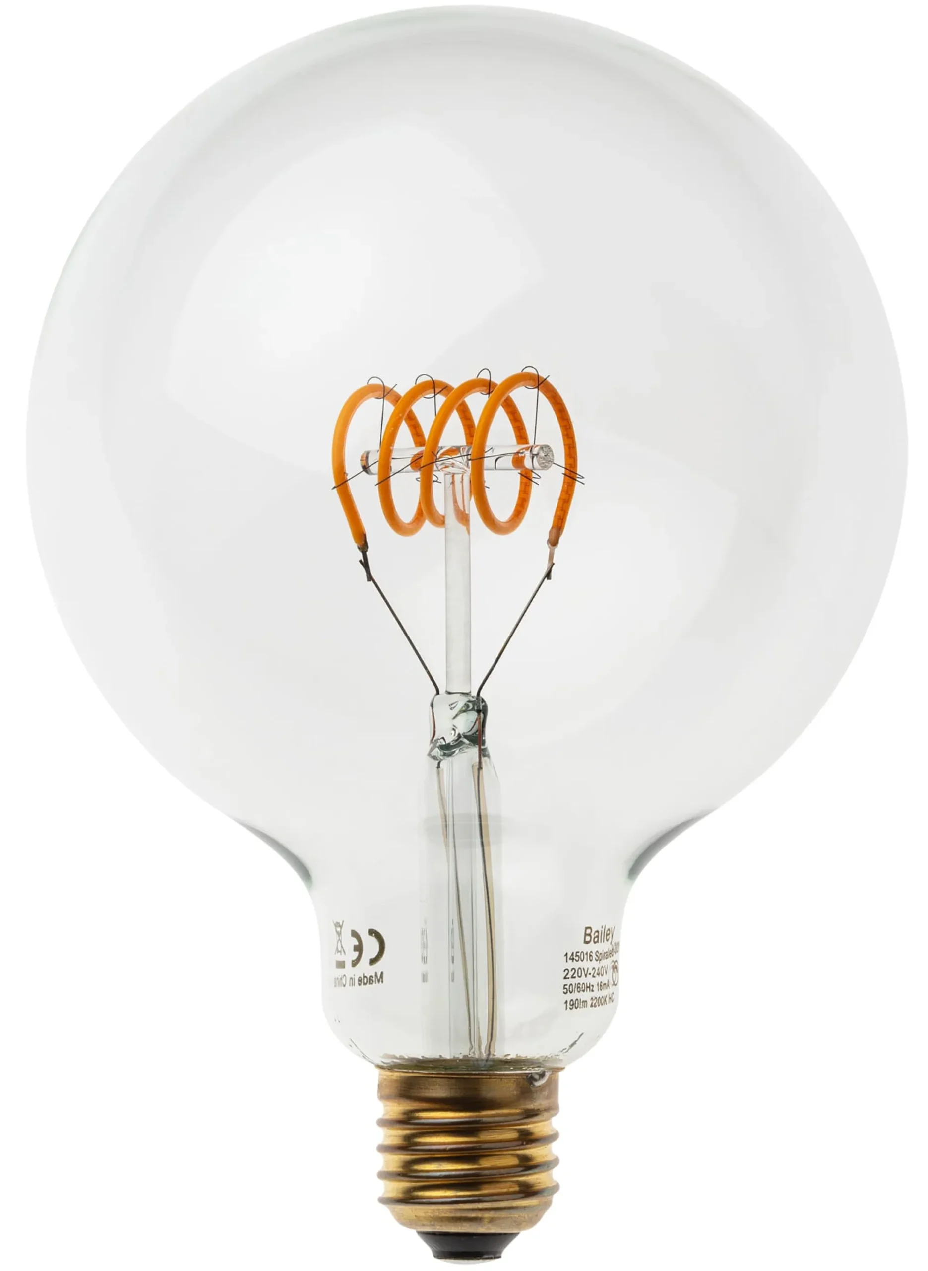 Leuchtmittel * Bailey LED-Filamentlampe Spiralfaden