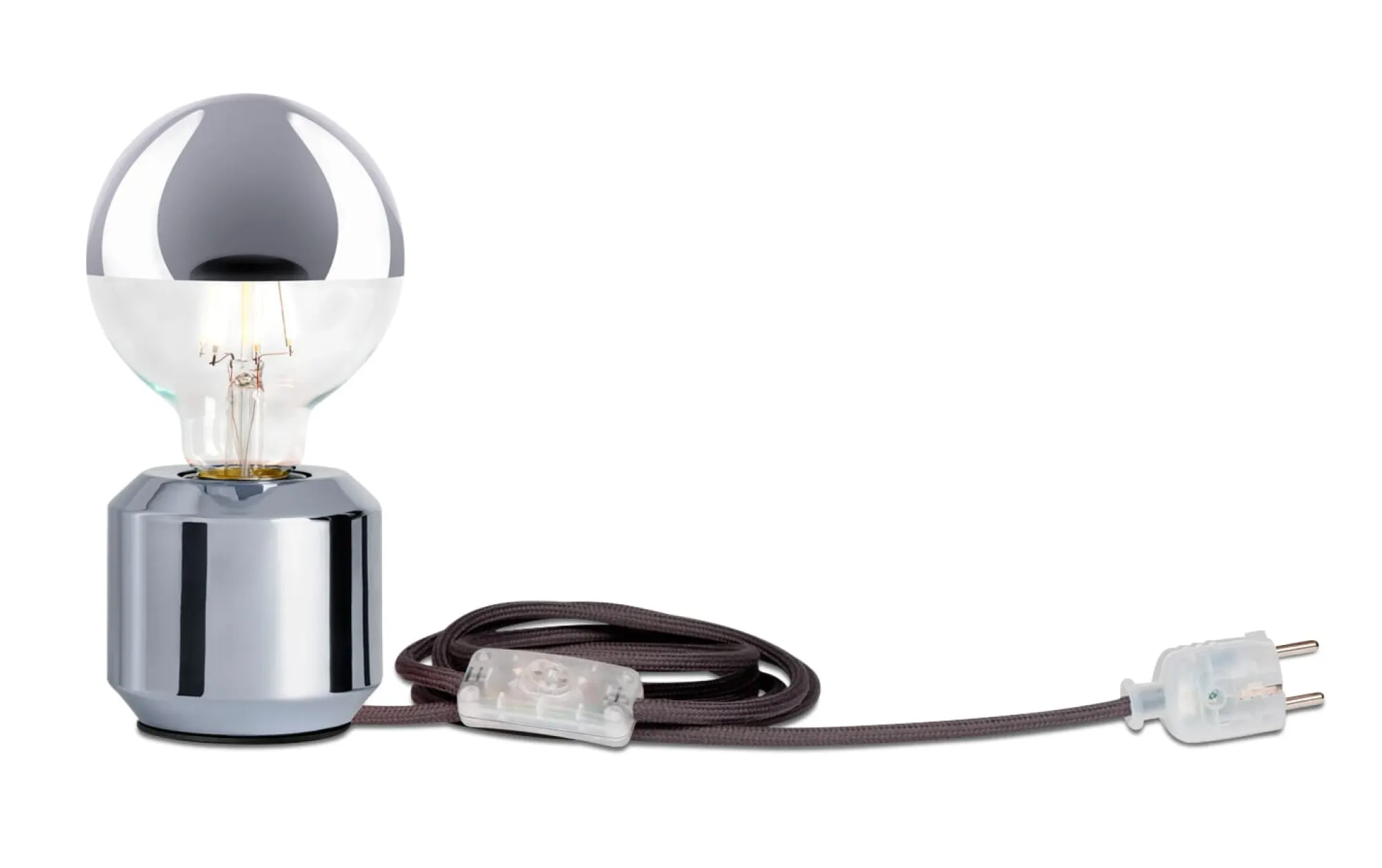 Leuchtmittel * LED-Kopfspiegellampe Globe, Chrom