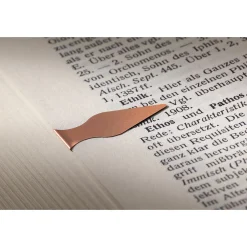 Bibliothek & Lesen * Book Darts Lesezeichen Kupferblech