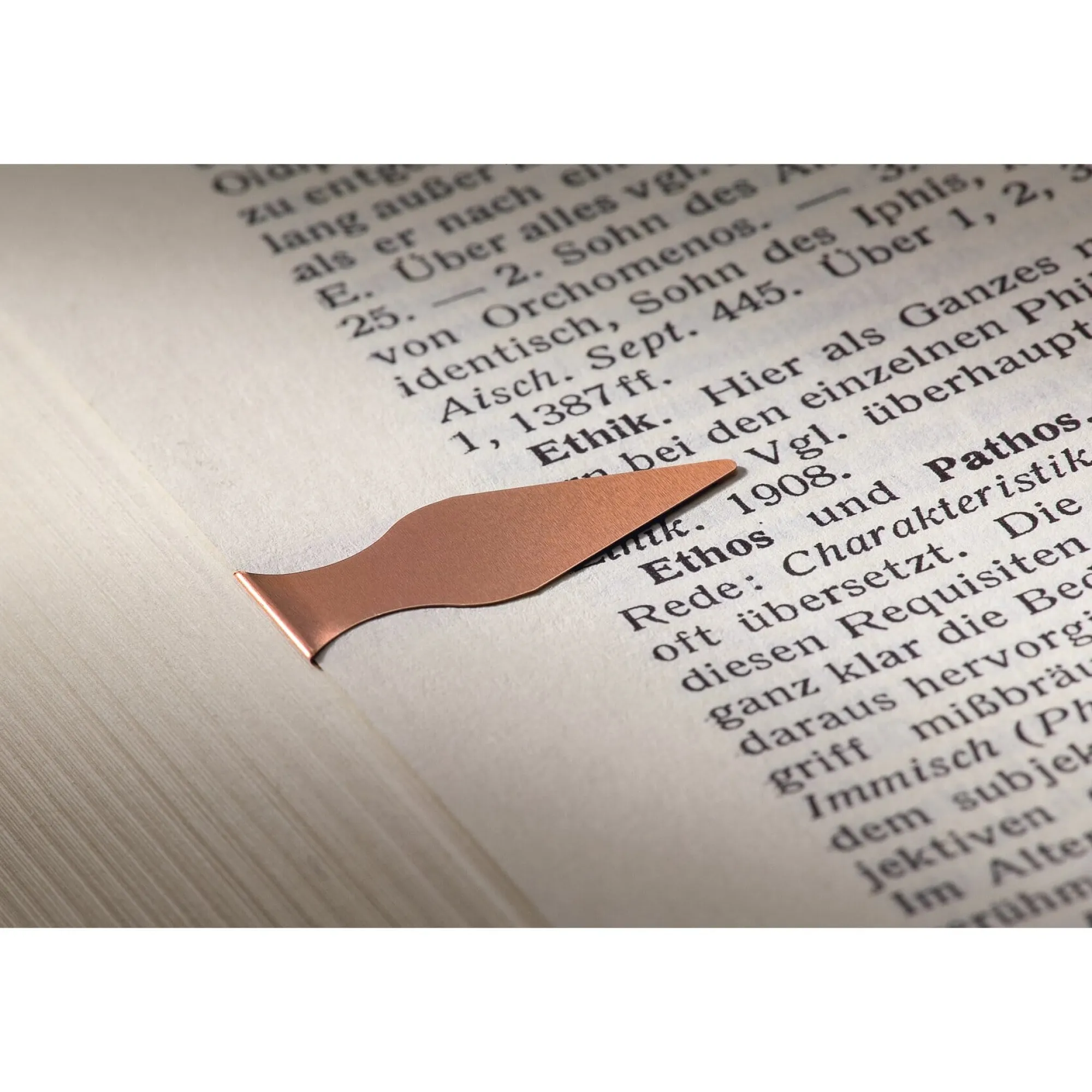 Bibliothek & Lesen * Book Darts Lesezeichen Kupferblech