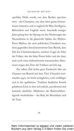 Sonstiges * Verlag C H Beck Lob des Fahrrads