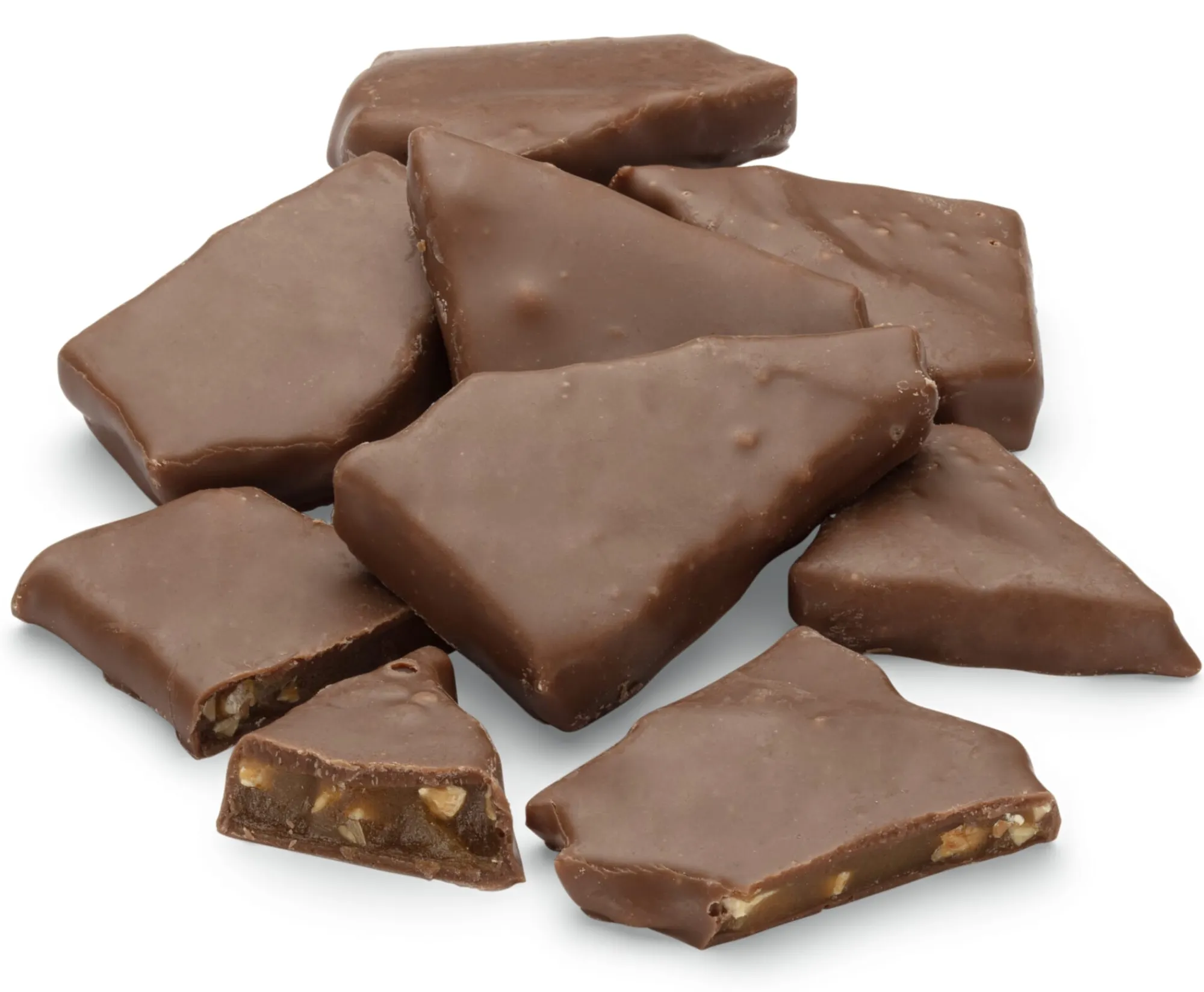 Pralinen * Pärlans Konfektyr Mandelkrokant mit Orange und Schokolade