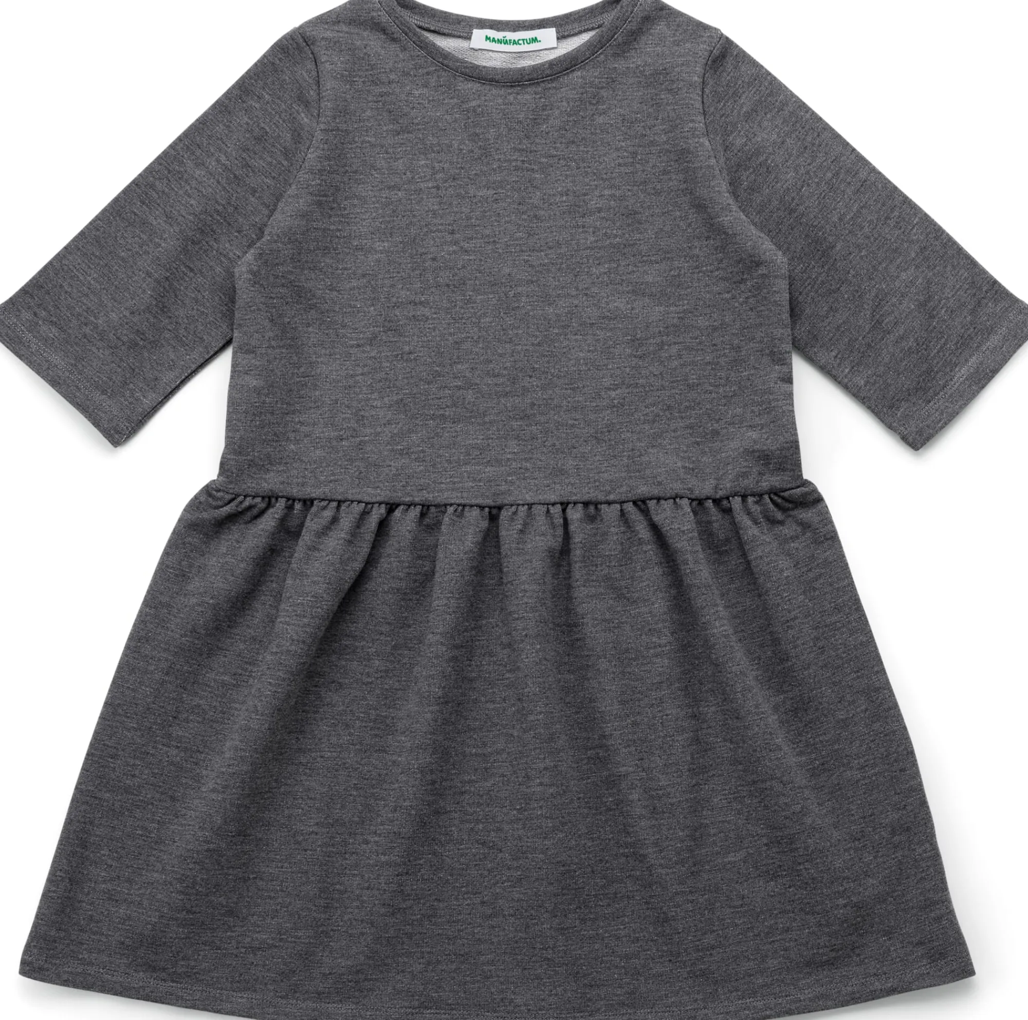 Kinderbekleidung * Manufactum Mädchen-Jerseykleid Mittelgrau