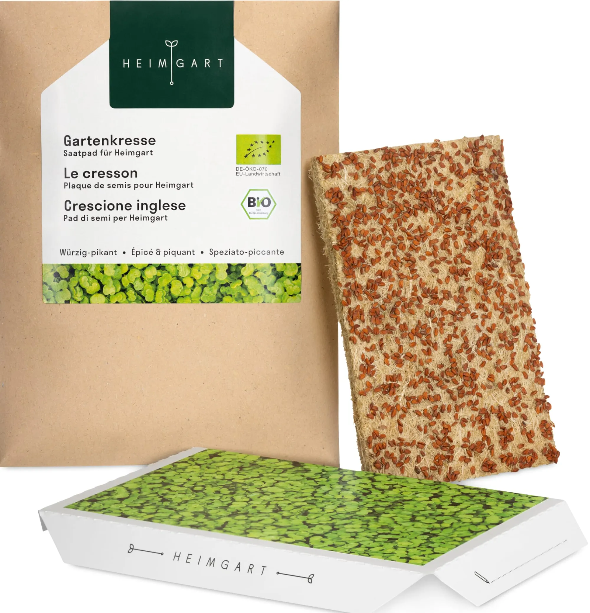 Gemüsesamen|Gemüsepflanzen * Heimgart Microgreens Bio-Saatpad