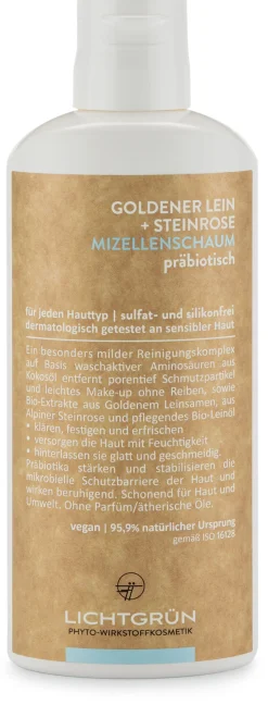 Hautpflege * LICHTGRÜN® Mizellenschaum Goldener Lein und Steinrose