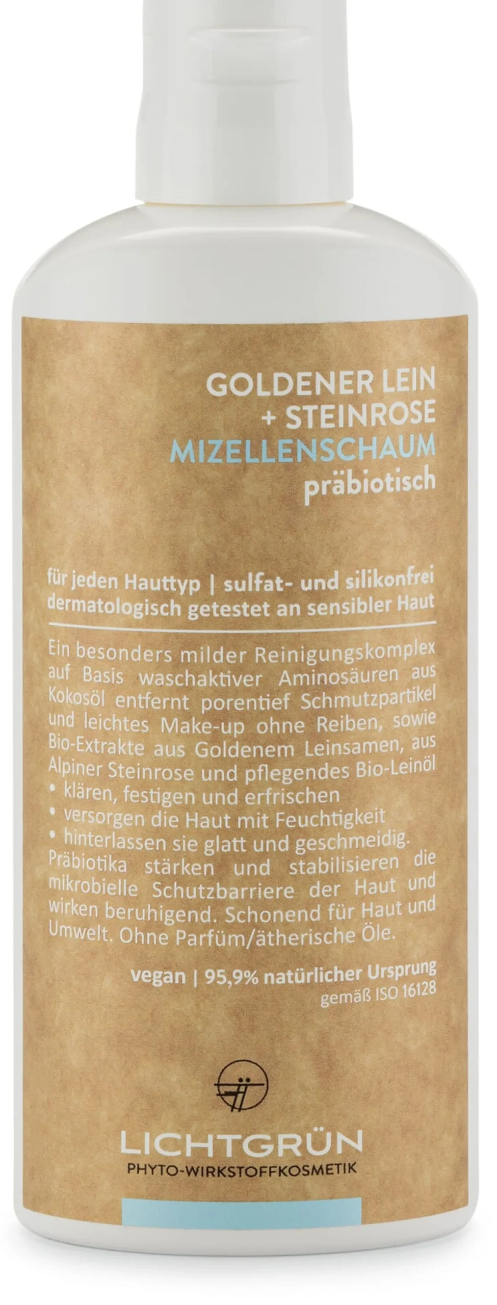 Hautpflege * LICHTGRÜN® Mizellenschaum Goldener Lein und Steinrose