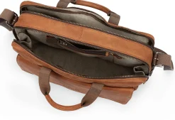 Notebook- & Aktentaschen|Umhänge- & Handtaschen * Harold’s Lederwaren Notebook-Tasche, Cognac