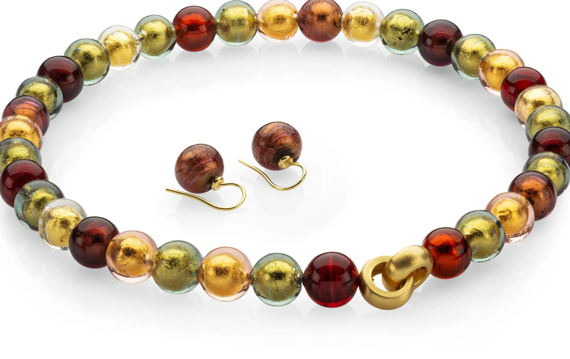 Schmuck * Ménard Ohrhänger Muranoglas, Bordeaux