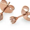 Schmuck * Guthmann Ohrstecker Rosenquarz, Roségold