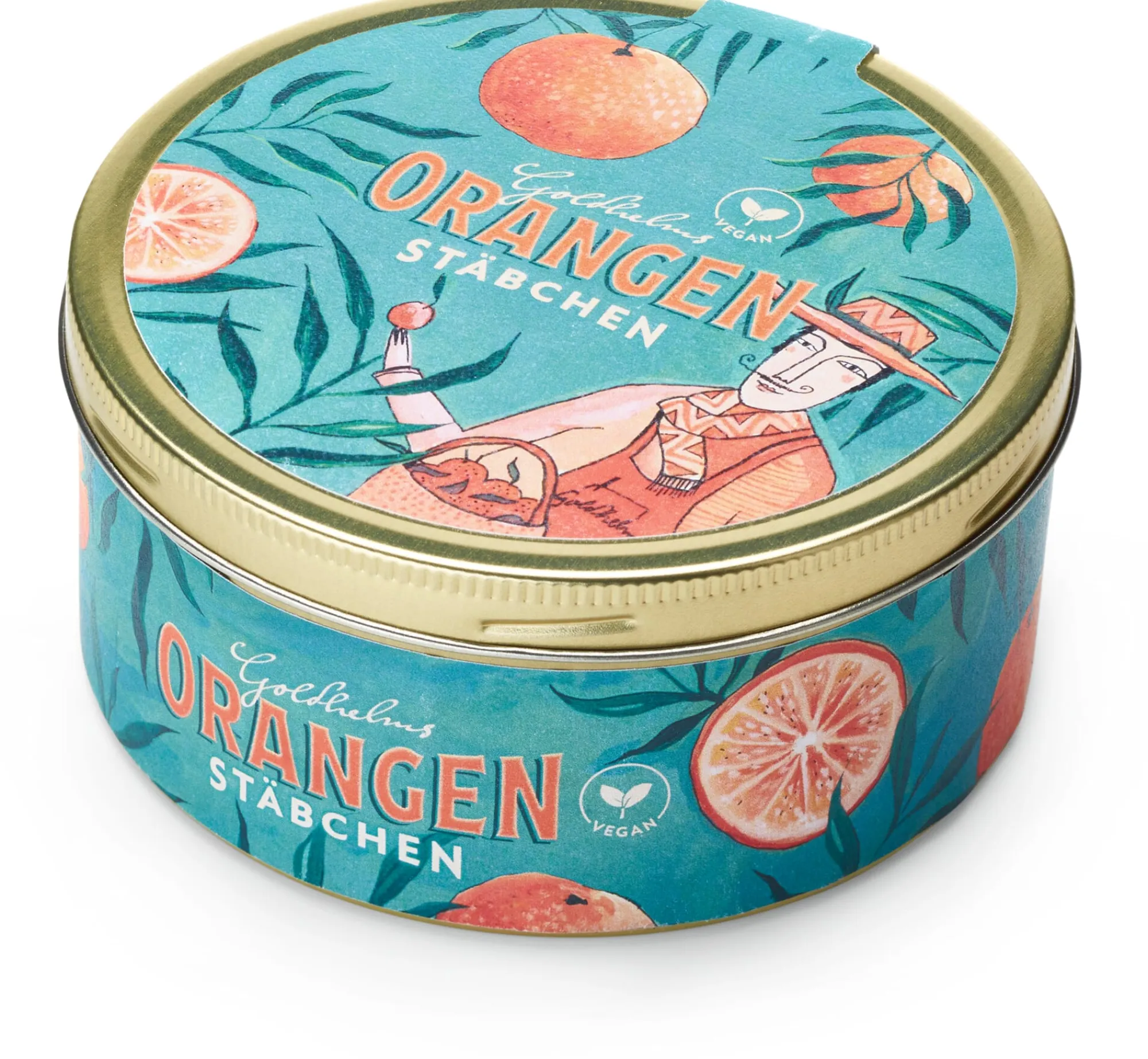 Fruchtgummi * Goldhelm Schokoladen Manufaktur Orangenstäbchen mit Schokolade