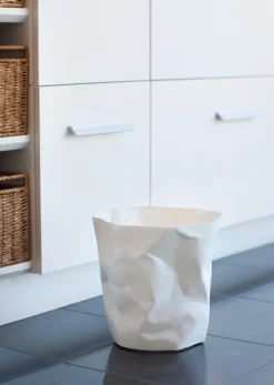 Schreibtische|Mülleimer * Papierkorb Bin Bin Weiß