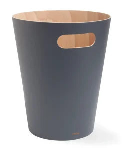 Schreibtische|Kleinmöbel * umbra Papierkorb Woodrow Grau