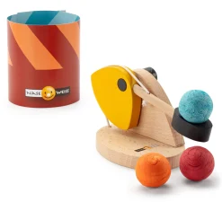 Holzspielzeug|Bewegungsspiele * Naseweiss Papierkugel-Katapult