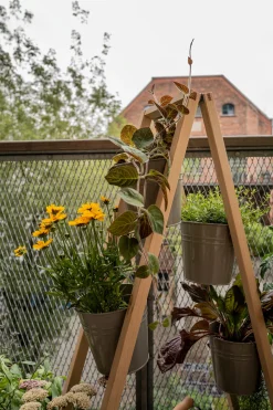 Blumenbänke & -Kästen|Pflanzgefäße * Fairwerk Pflanzenleiter für drinnen und draußen Grau