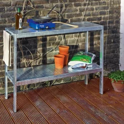 Gartenküche & Grills|Aufbewahrung * PLUS Pflanz- und Grilltisch Stahl verzinkt