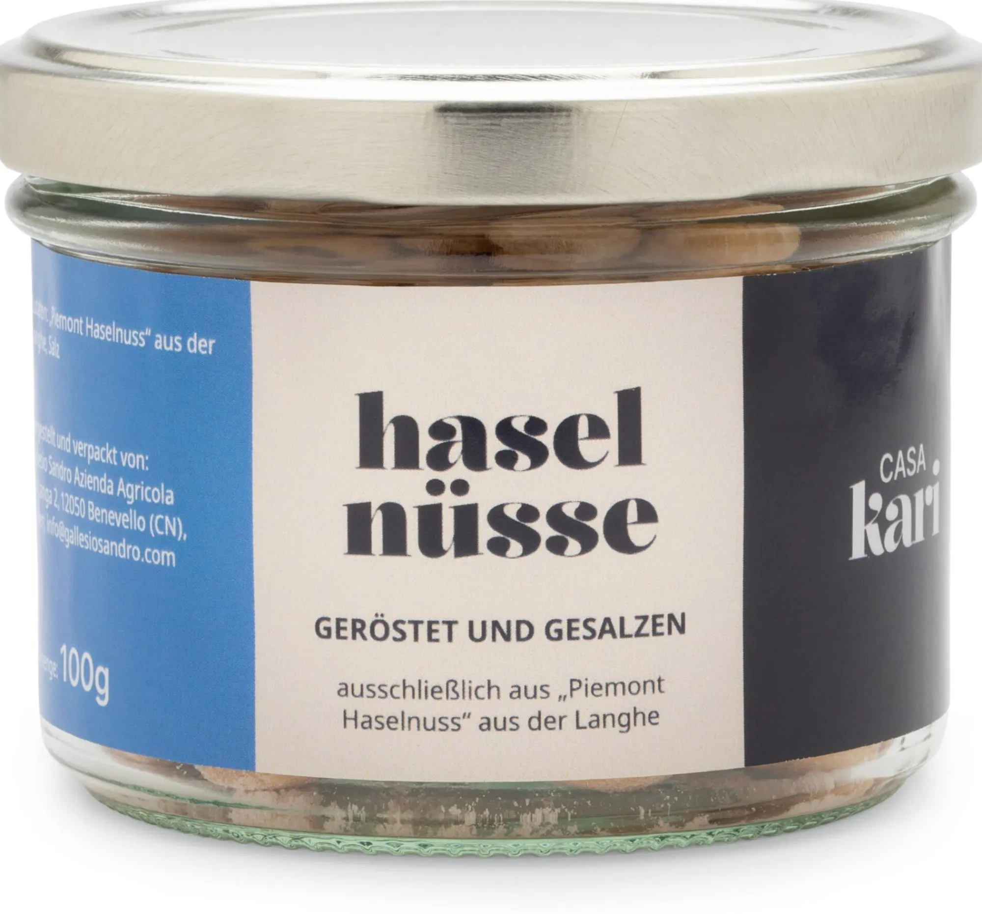 Backzutaten|Nüsse * Gallesio Sandro Piemontesische Haselnüsse gesalzen