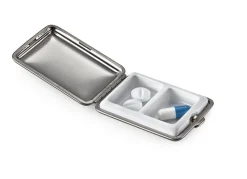 Schreibtische|Weitere Accessoires * vom Hofe Manufaktur Pillendose Stahlblech