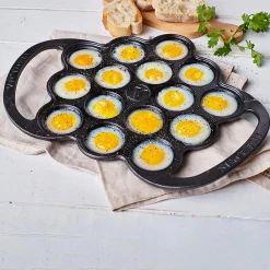 Backzubehör|Pfannen * Victoria Poffertjes-Pfanne Gusseisen