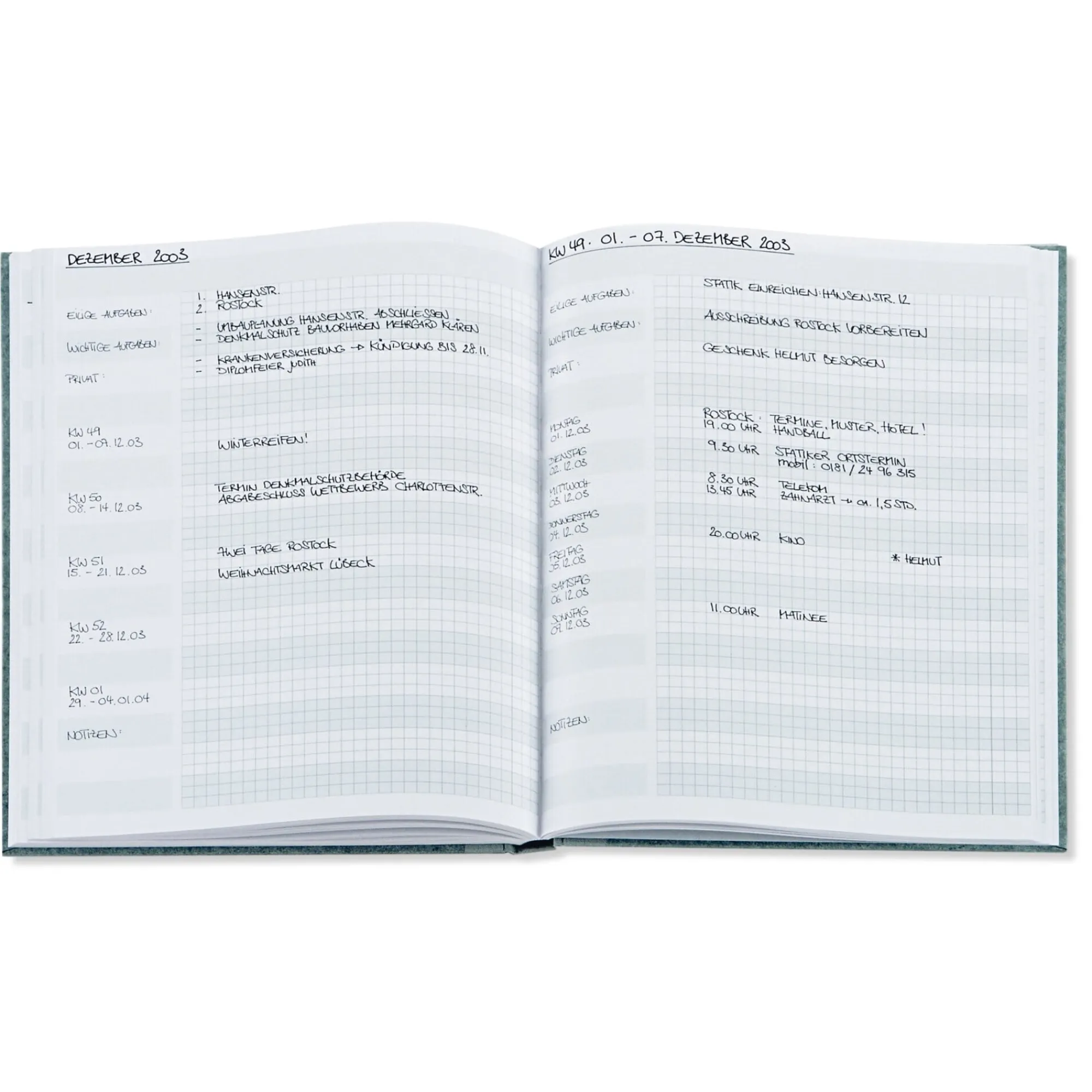 Notizbücher|Bleistifte * Manufactum Protokollbuch Elefantenhaut DIN A4