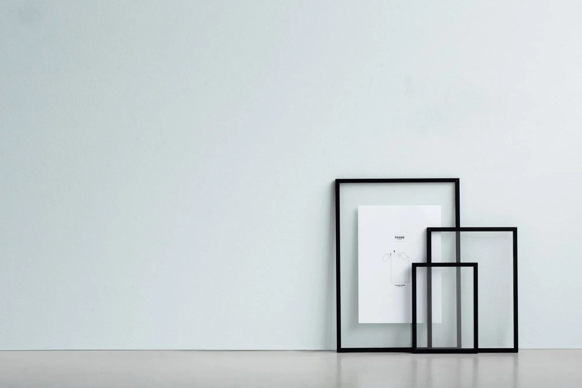 Bilderrahmen * Moebe Rahmen Frame, Aluminium Schwarz