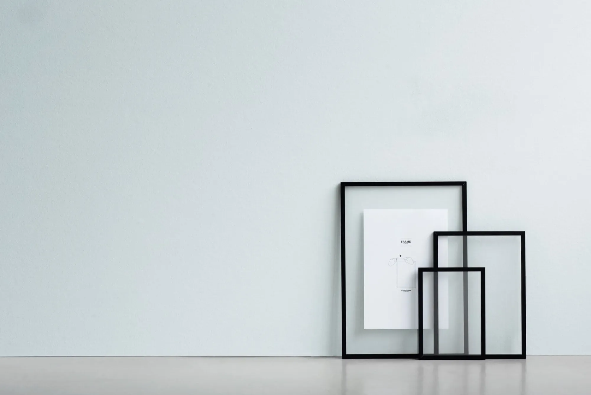 Bilderrahmen * Moebe Rahmen Frame, Aluminium Schwarz