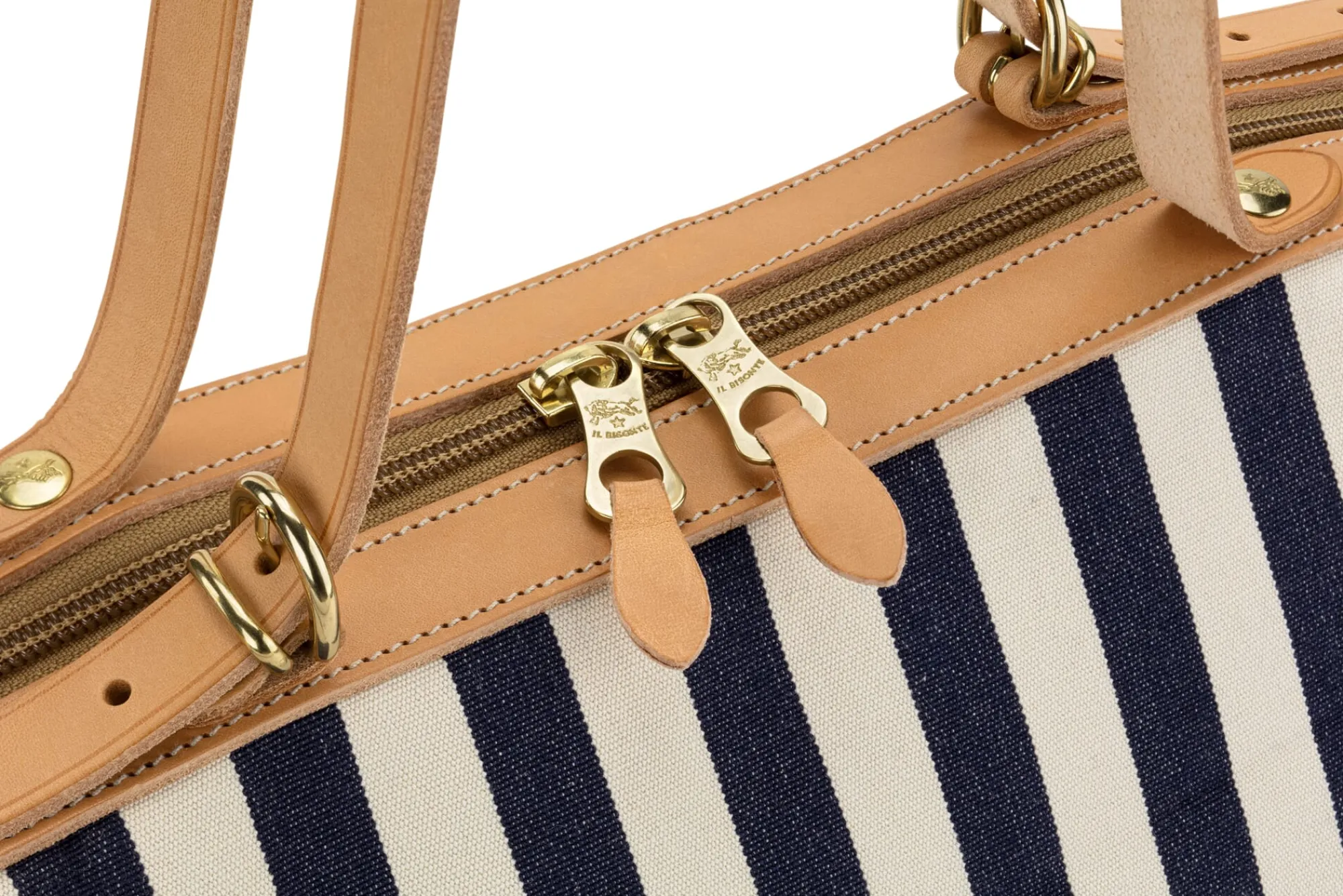 Reisetaschen * Il Bisonte Reisefalttasche Canvas gestreift