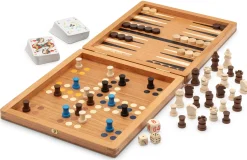 Holzspielzeug|Gesellschaftsspiele * Ulbrich Spieledesign Reise-Spielesammlung Holz