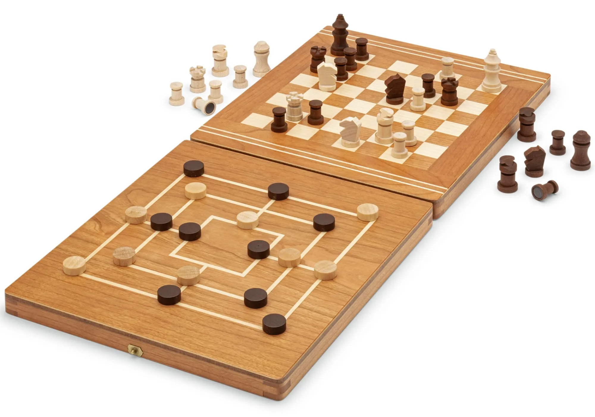 Holzspielzeug|Gesellschaftsspiele * Ulbrich Spieledesign Reise-Spielesammlung Holz