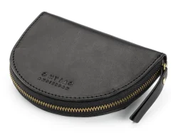Geldbörsen|Geldbörsen * O My Bag Rindleder Geldbörse Schwarz