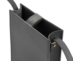 Etuis & Federtaschen * PB 0110 Rindleder Handybag Schwarz