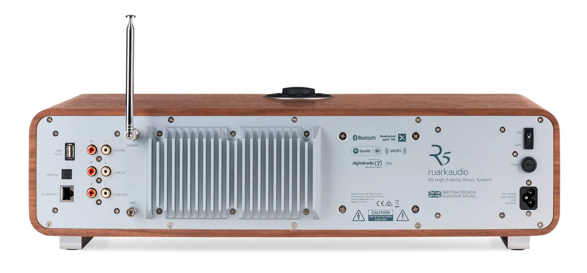 Wecker|Stereophonie * Ruark Audio Hi-Fi-Anlage R5 Nussbaum