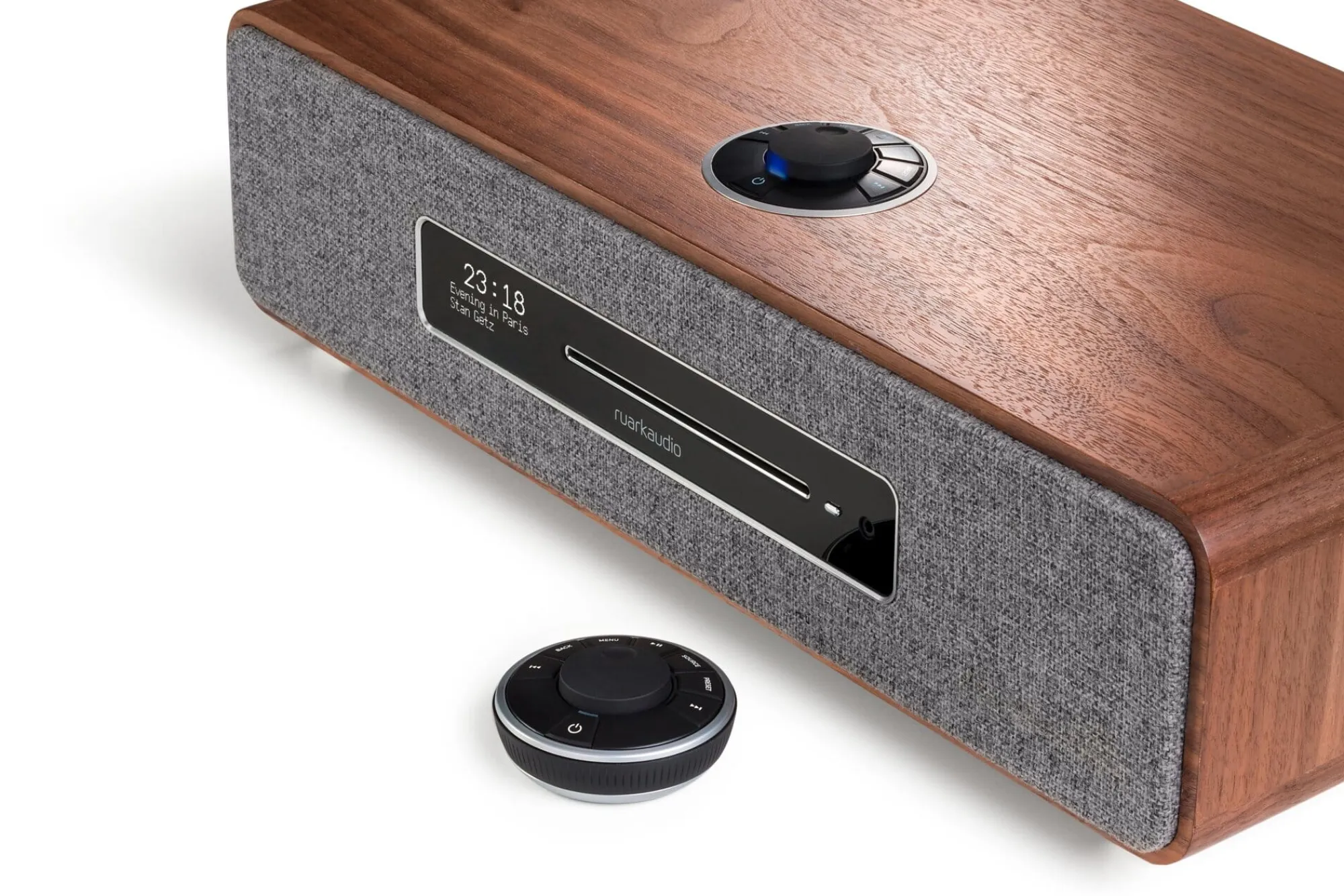 Wecker|Stereophonie * Ruark Audio Hi-Fi-Anlage R5 Nussbaum
