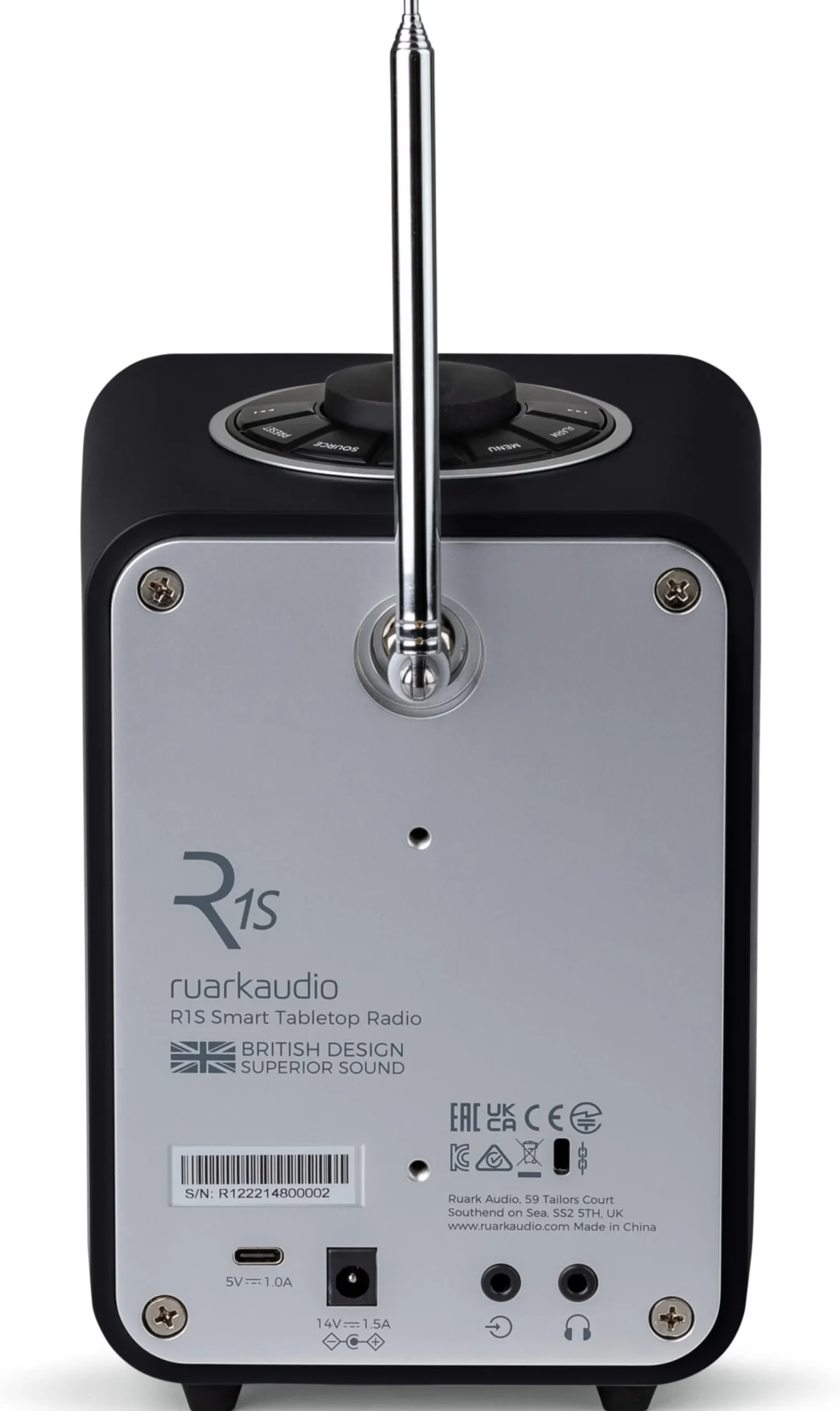 Wecker * Ruark Audio R1S Smartradio Schwarz