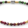 Schmuck * Maria Rzewuska Designerschmuck Rubin-Zoisit-Armband, Fuchsia-Grün