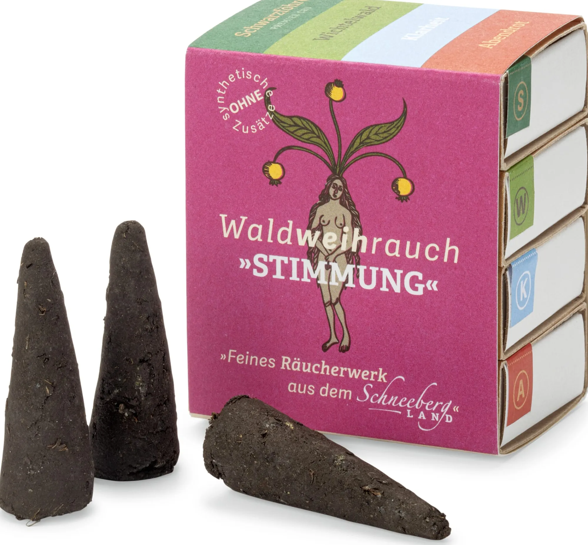 Räucherwerk & Raumduft * Waldweihrauch vom Bregahof Räucherkegel traditionell