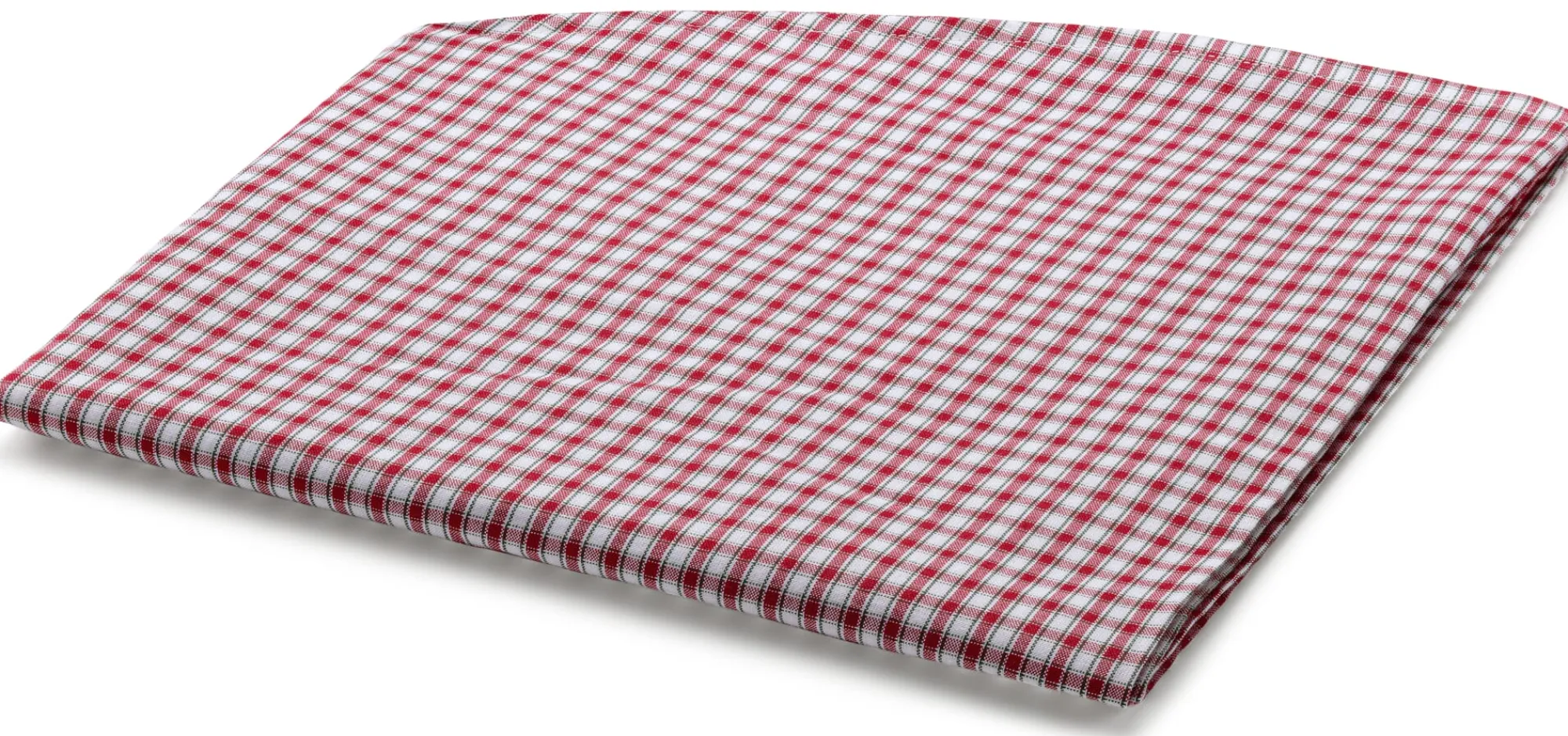 Tischwäsche * Leinenweberei Vieböck Runde Tischdecke rot-weiß kariert