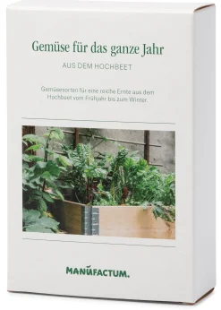 Gemüsesamen|Gemüsepflanzen * Manufactum Saatgut Gemüse anbauen im Hochbeet – für das ganze Jahr