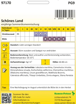 Blumensamen * Samen-Fetzer Saatgutmischung Sommerblumen aus dem Bauerngarten