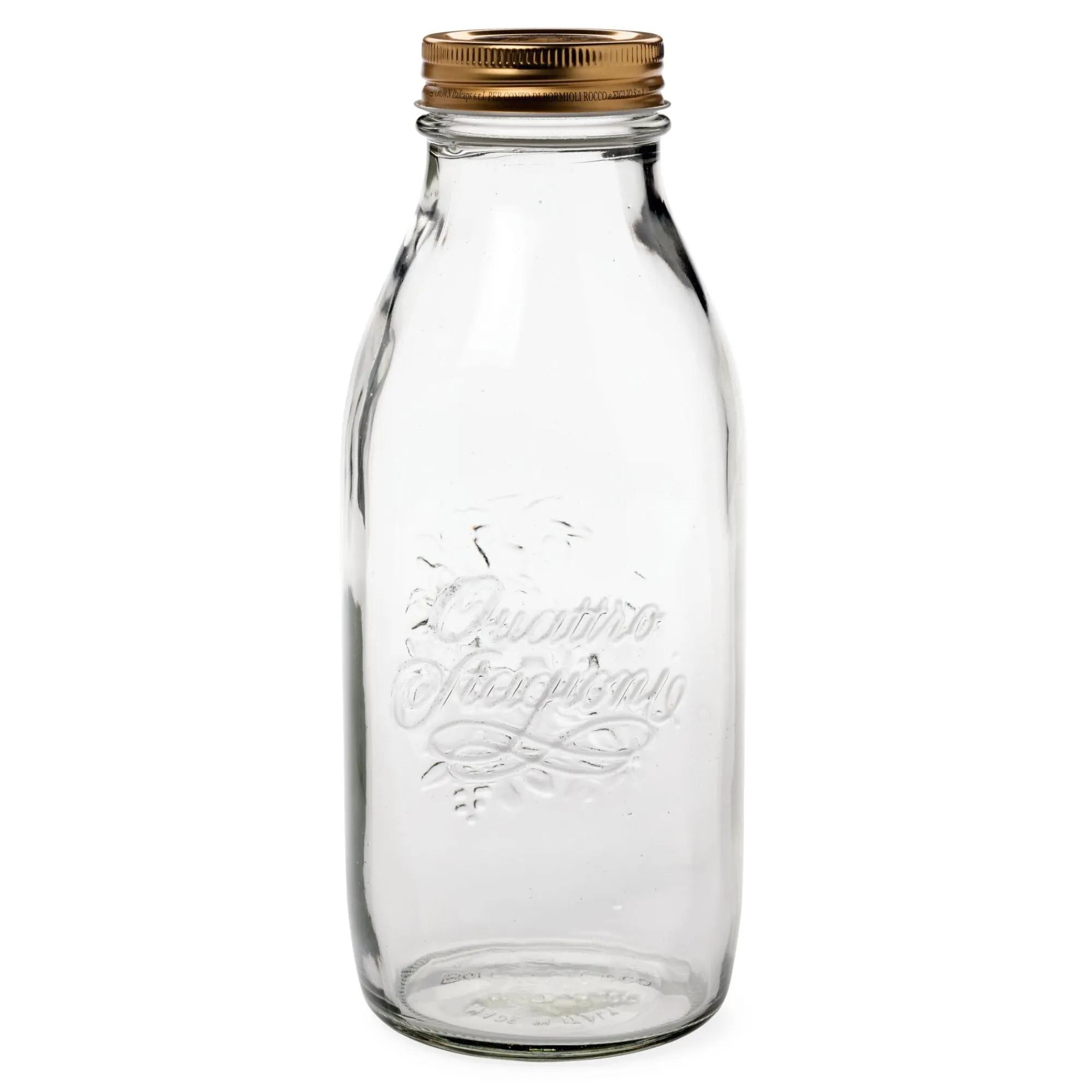 Vorratsgläser|Vorratshaltung * Bormioli Rocco Saftflasche Schraubdeckel 1L