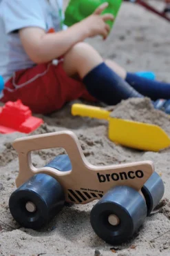 Holzspielzeug|Bewegungsspiele * Schaufellaster Bronco