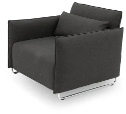 Sitzmöbel * Softline Schlafsessel Cord Dunkelgrau